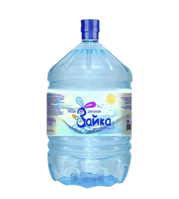 Вода "Зайка" детская в ОДНОРАЗОВОЙ таре 19 литров