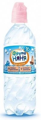 Вода "ФрутоНяня" детская, 0.33 литра негаз., ПЭТ, 12 шт. в уп.