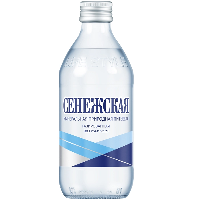 Вода минеральная Сенежская Газированная 0.33 литра, стекло, 12 шт. в уп. от магазина Одежда+