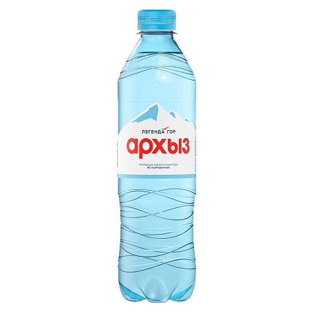 Вода "Архыз" 0.5 литра, негаз., ПЭТ, 12 шт. в уп.